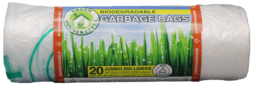 Green Housekeeper Jumbo Bin Liners Natural/Clear